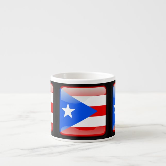 Flagga Puerto Rico Espressomugg (Framsidan)