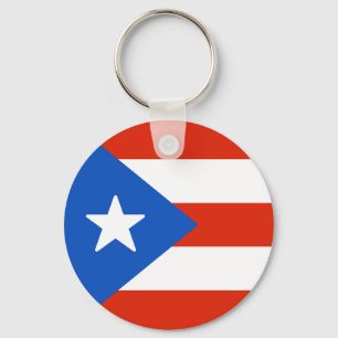 Flagga Puerto Rico Nyckelring