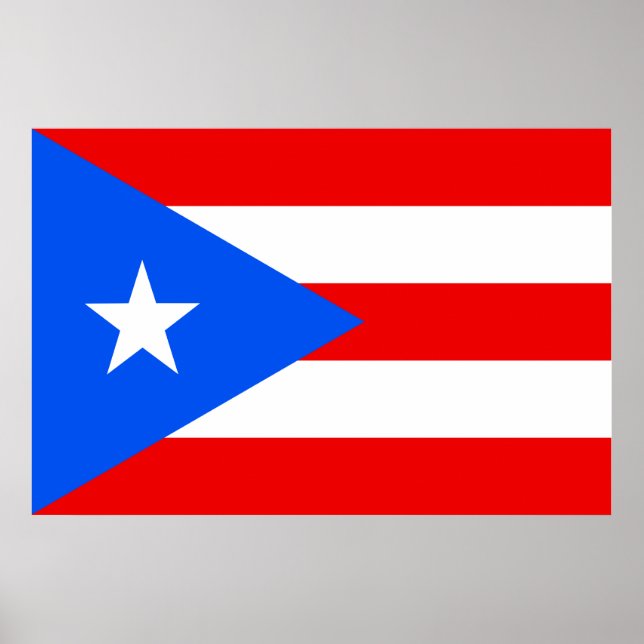 Flagga Puerto Rico Poster (Framsidan)