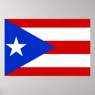 Flagga Puerto Rico Poster