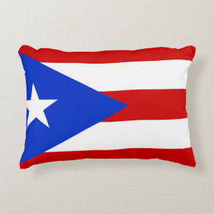 Flagga Puerto Rico Prydnadskudde