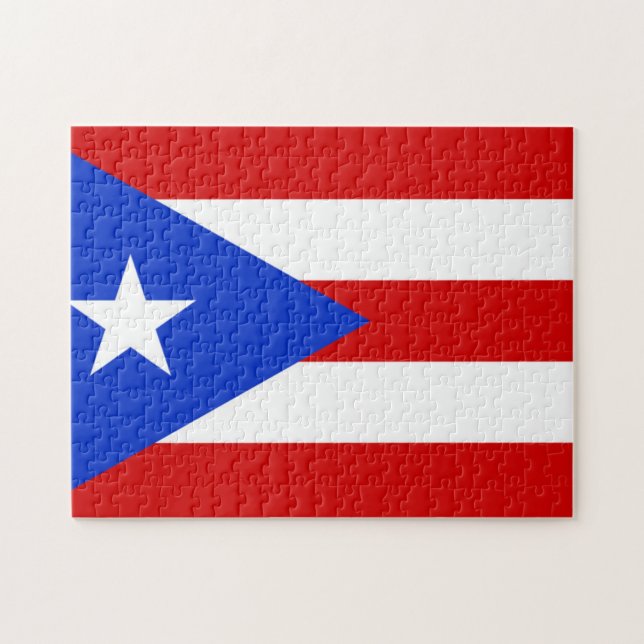 Flagga Puerto Rico Pussel (Horisontell)