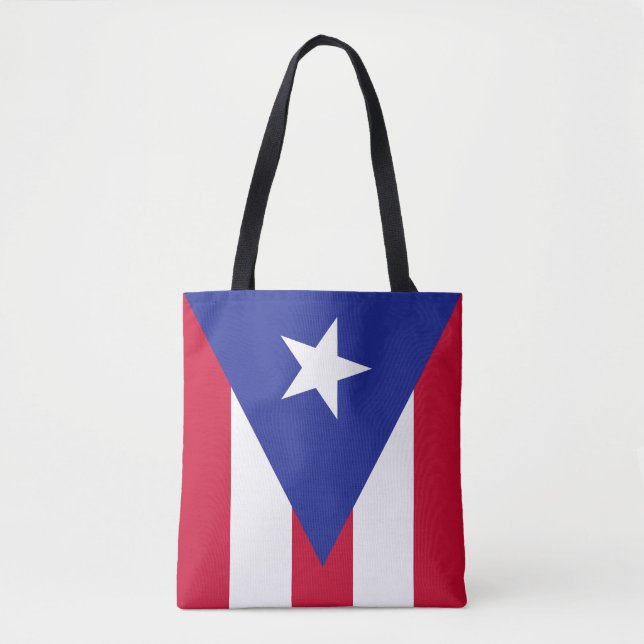 Flagga Puerto Rico Tygkasse (Framsida)