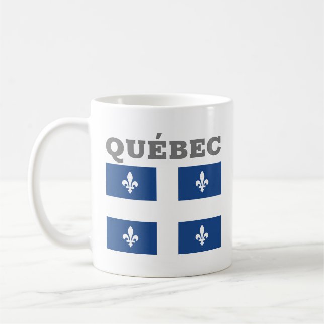 Flagga Québec, Kanada Kaffemugg (Vänster)
