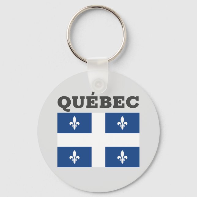 Flagga Québec, Kanada Nyckelring (Framsida)