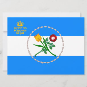 Flagga Queens (Borough of New York City) Kort