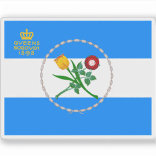 Flagga Queens, New York Klistermärken