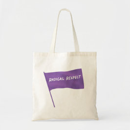 Flagga Radical Respect Lila Tote Tygkasse