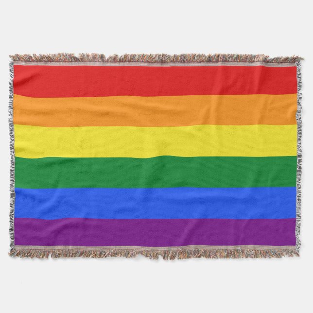 Flagga Rainbow Pride Filt (Framsidan)
