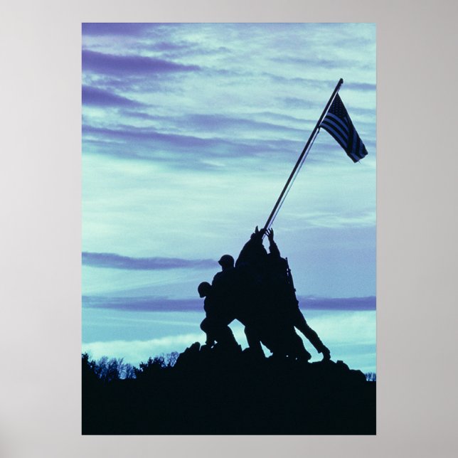 Flagga Raising on Iwo Jima poster (Framsidan)