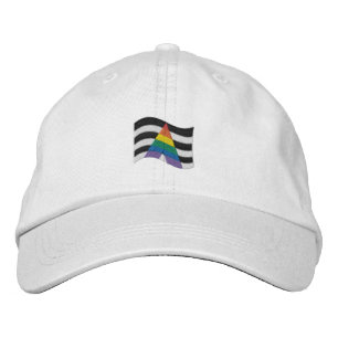 Flagga rak Ally-Pride Broderad Keps