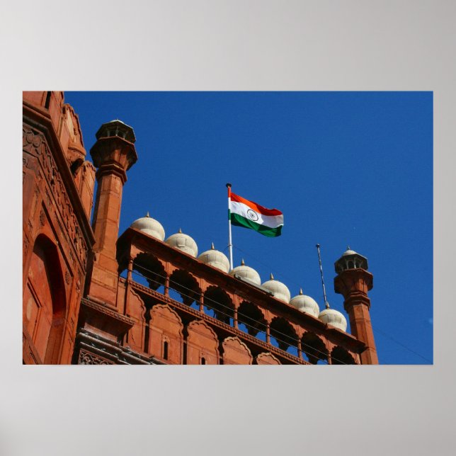 flagga red fort poster (Framsidan)