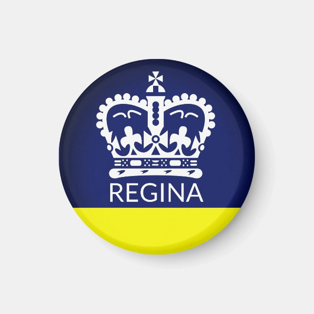 Flagga Regina, Saskatchewan Magnet (Framsidan)
