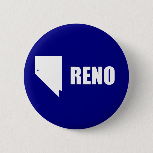 Flagga Reno, Nevada Button Knapp (Framsida)