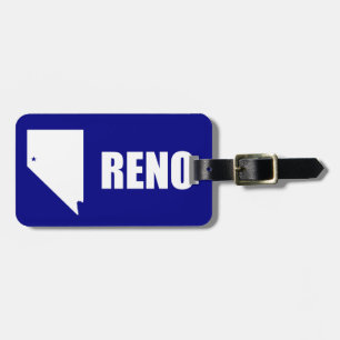 Flagga Reno, Nevada Luggage Tag Bagagebricka