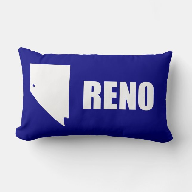 Flagga Reno, Nevada Lumbar Pillow Lumbarkudde (Framsida)