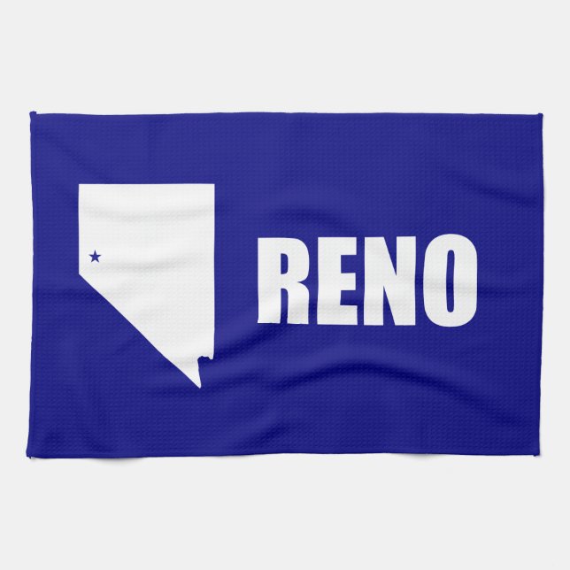 Flagga Reno, Nevada Towel Kökshandduk (Horisontell)