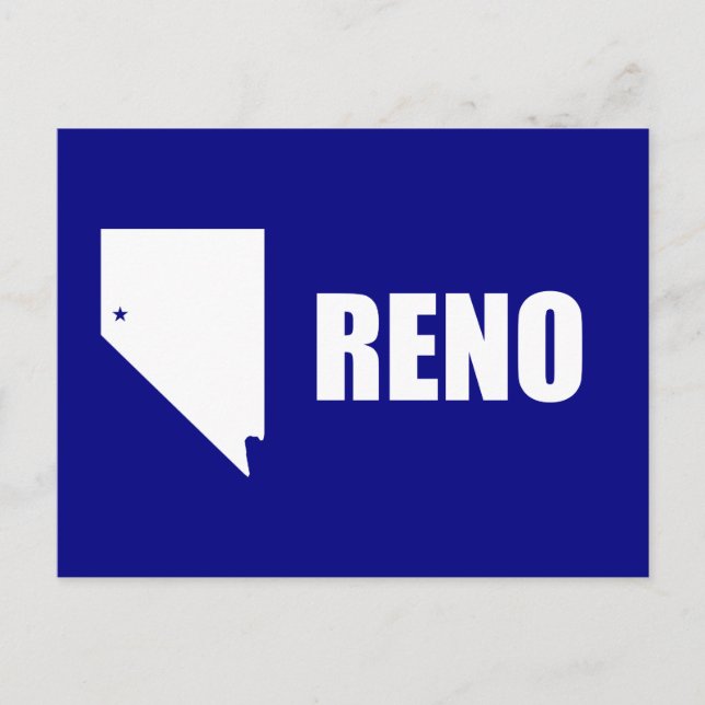 Flagga Reno, Nevada vykort (Framsida)