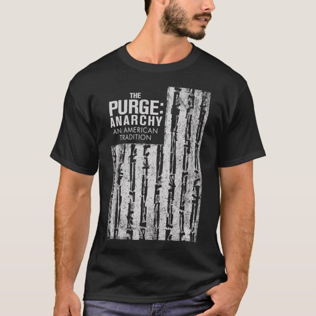 Flagga Rensa anarkivapen T Shirt (Framsida)