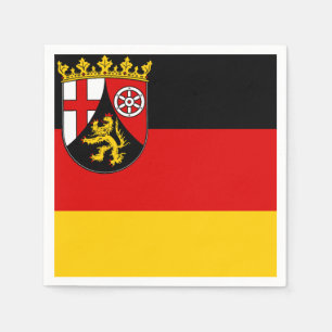 Flagga Rheinland-Pfalz Napkins Pappersservett