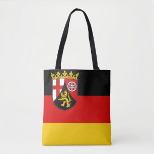 Flagga Rheinland-Pfalz Tote Bag Tygkasse