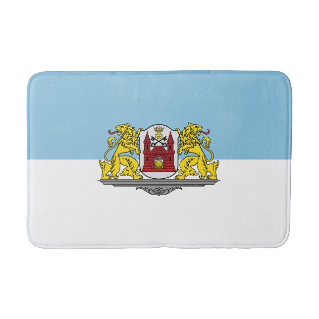 Flagga Riga, Lettland Bathroom Mat Badrumsmatta (Framsidan)