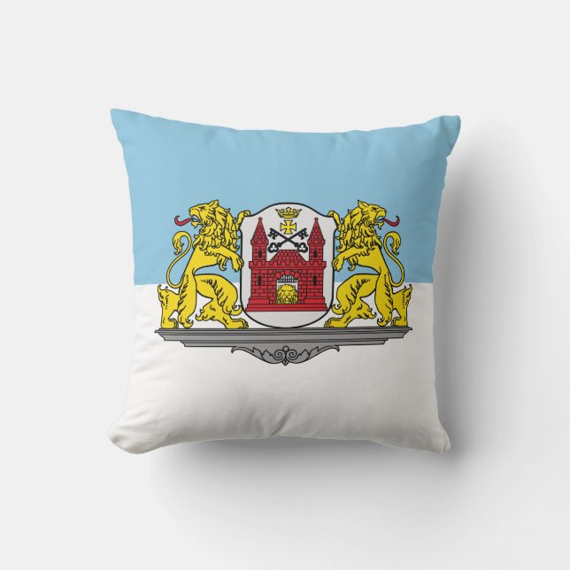 Flagga Riga, Lettland Dekorativ kudde (Framsida)