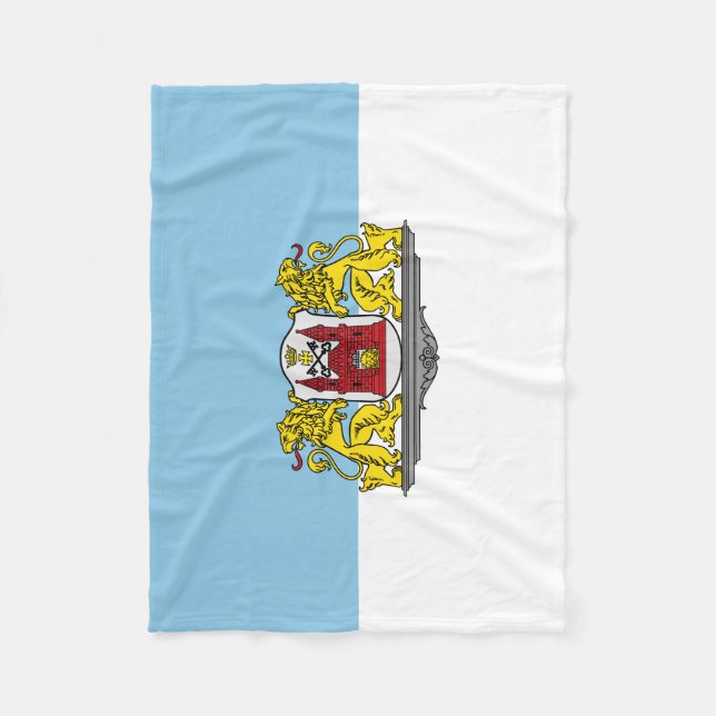Flagga Riga, Lettland Fleece Blanket (Framsidan)