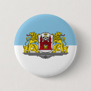 Flagga Riga, Lettland Pinback Button Knapp