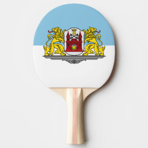 Flagga Riga, Lettland Ping-Pong Paddle Pingisracket