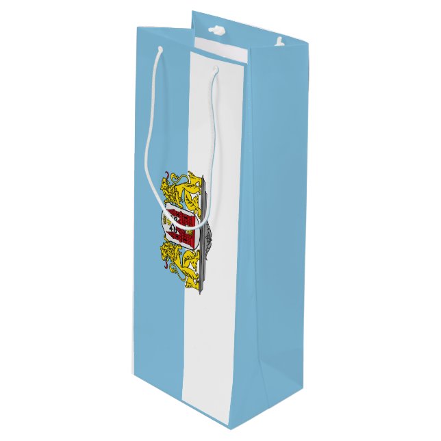 Flagga Riga, Lettland Vin Gift Bag (Framsidan Vinklad)