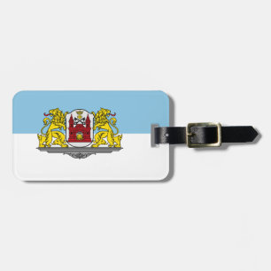 Flagga Riga, Lettlands bagagetag Bagagebricka