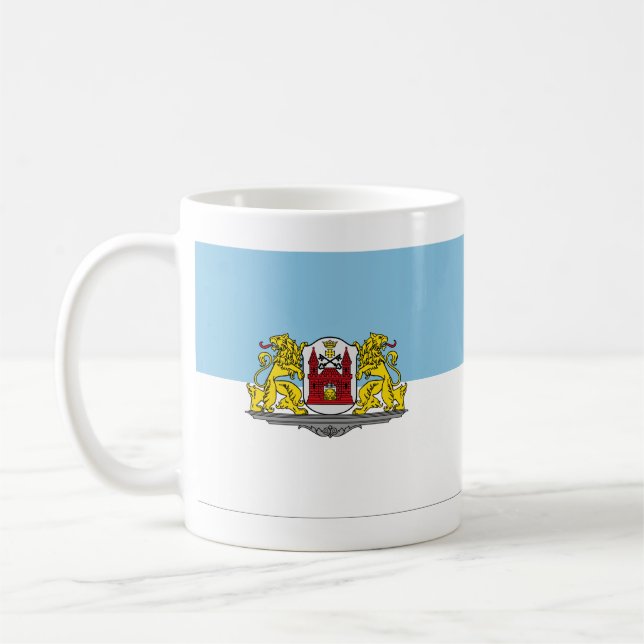 Flagga Riga, Lettlands kaffe Mugg (Vänster)