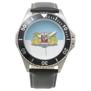 Flagga Riga, Lettlands Wrist Watch Armbandsur
