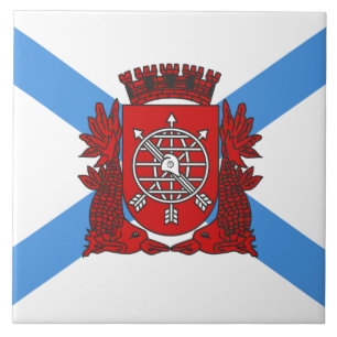 Flagga Rio de Janeiro (Brasilien) Kakelplatta
