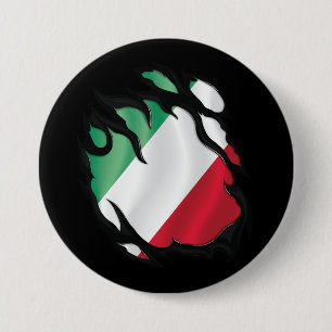 Flagga Rippad italien Knapp