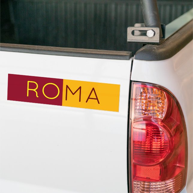 Flagga Rom, Italien Bildekal (På lastbil)