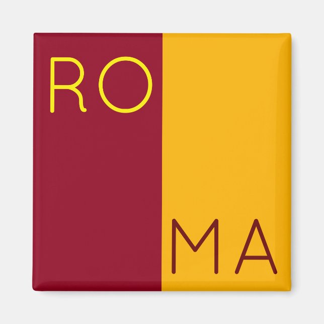 Flagga Rom, Italien Magnet (Framsidan)