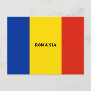 Flagga Rumänien anpassad design Vykort