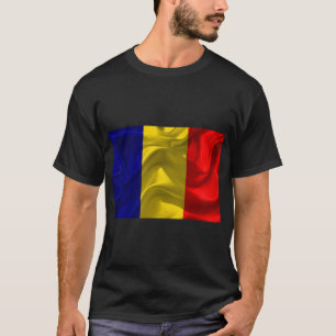 Flagga rumänien Pride Teckendesign T Shirt
