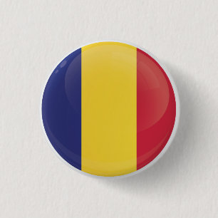 Flagga rumäniens runda ikoner knapp