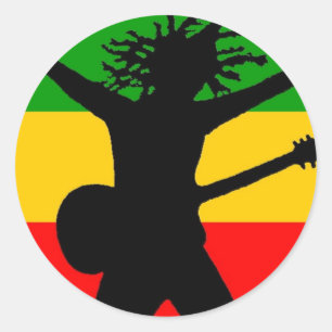 Flagga Runt Klistermärke