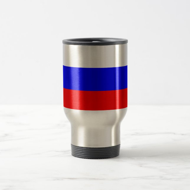 Flagga Ryssland Travel/pendlare Mugg (Center)