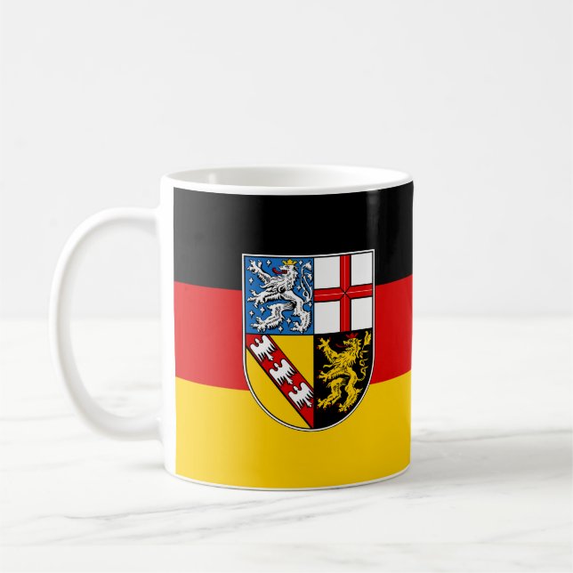 Flagga Saarland Coffee Mugg (Vänster)