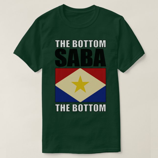 Flagga Saba T Shirt (Design framsida)