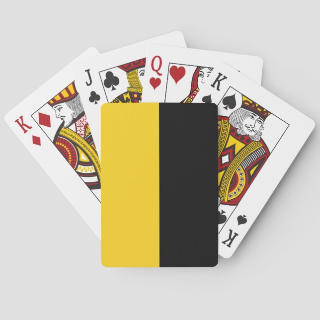 Flagga Sachsen-Anhalt Casinokort (Baksidan)