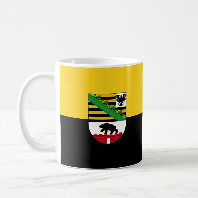 Flagga Sachsen-Anhalt Coffee Mugg (Vänster)