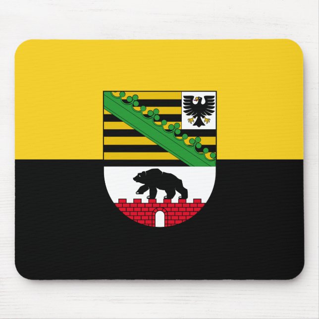 Flagga Sachsen-Anhalt Mouse Pad Musmatta (Framsidan)