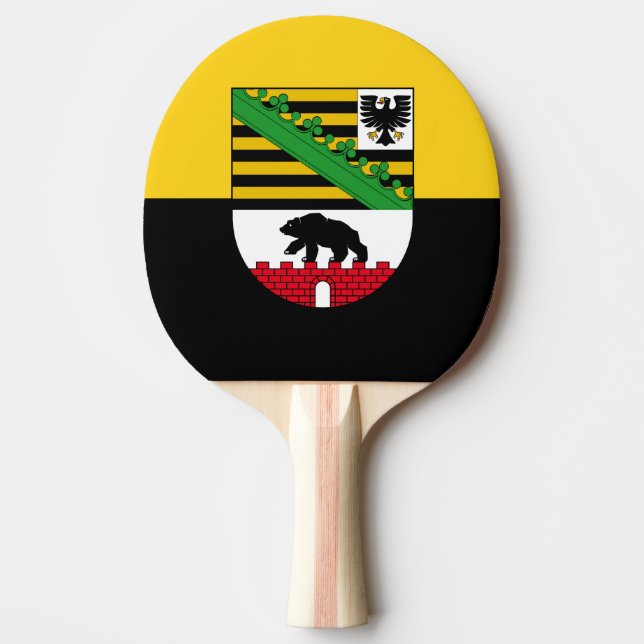 Flagga Sachsen-Anhalt Ping-Pong Paddle Pingisracket (Framsidan)