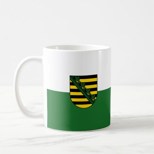 Flagga Sachsen Coffee Mugg (Vänster)